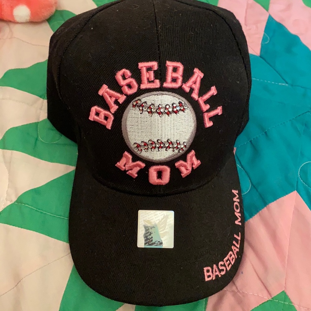 Baseball mom snap back hat